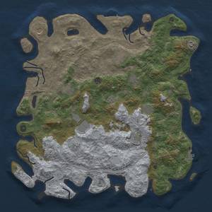 Thumbnail Rust Map: Procedural Map, Size: 4750, Seed: 45050884, 18 Monuments