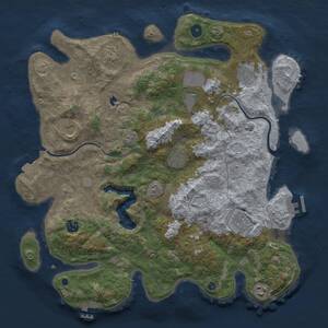 Thumbnail Rust Map: Procedural Map, Size: 4000, Seed: 31102021, 15 Monuments