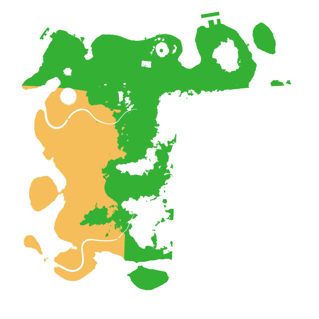 Biome Rust Map: Procedural Map, Size: 3500, Seed: 973416947