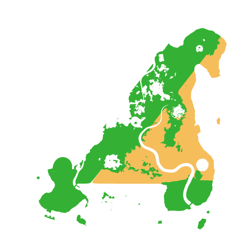 Biome Rust Map: Procedural Map, Size: 3500, Seed: 534651