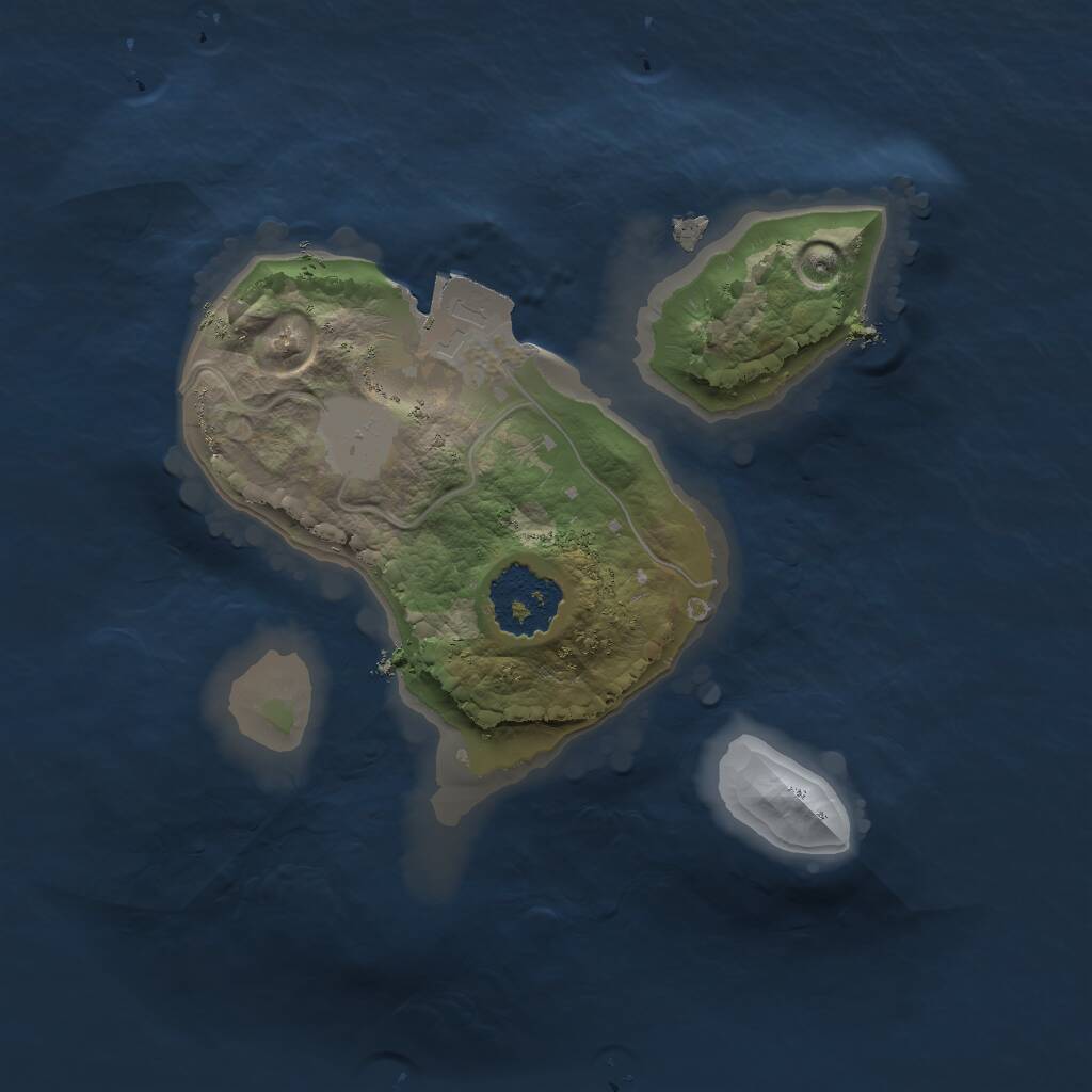 Rust Map: Procedural Map, Size: 1555, Seed: 1555, 1 Monuments