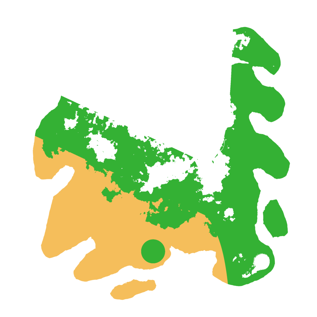 Biome Rust Map: Barren, Size: 3500, Seed: 143