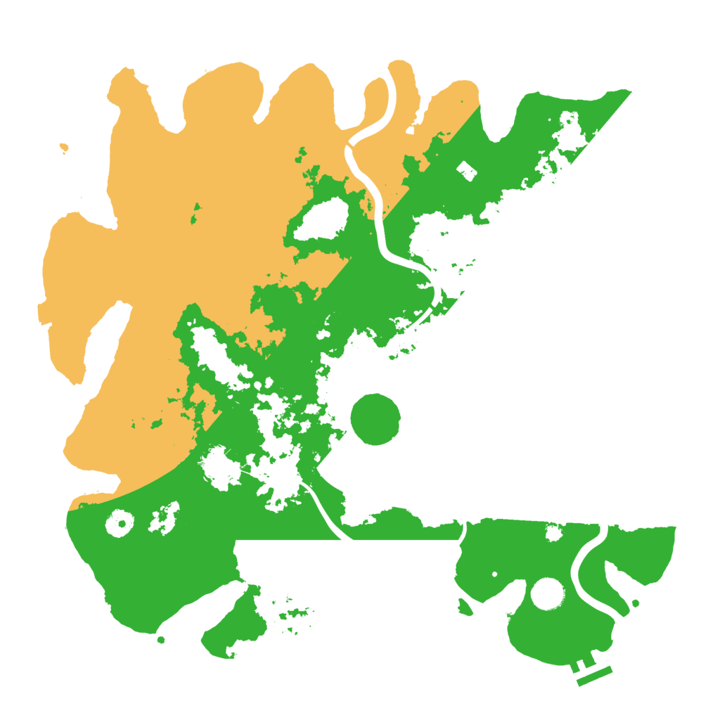 Biome Rust Map: Procedural Map, Size: 3950, Seed: 454512