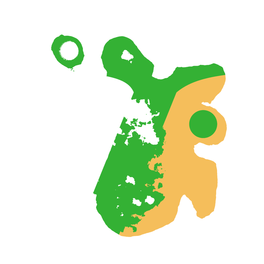 Biome Rust Map: Barren, Size: 2500, Seed: 12345