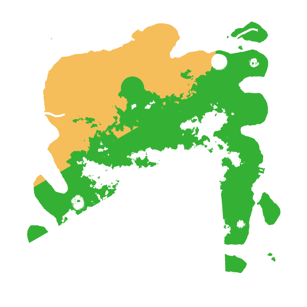 Biome Rust Map: Procedural Map, Size: 3500, Seed: 445335345