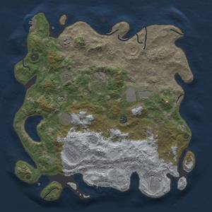 Thumbnail Rust Map: Procedural Map, Size: 4000, Seed: 1738855367, 18 Monuments