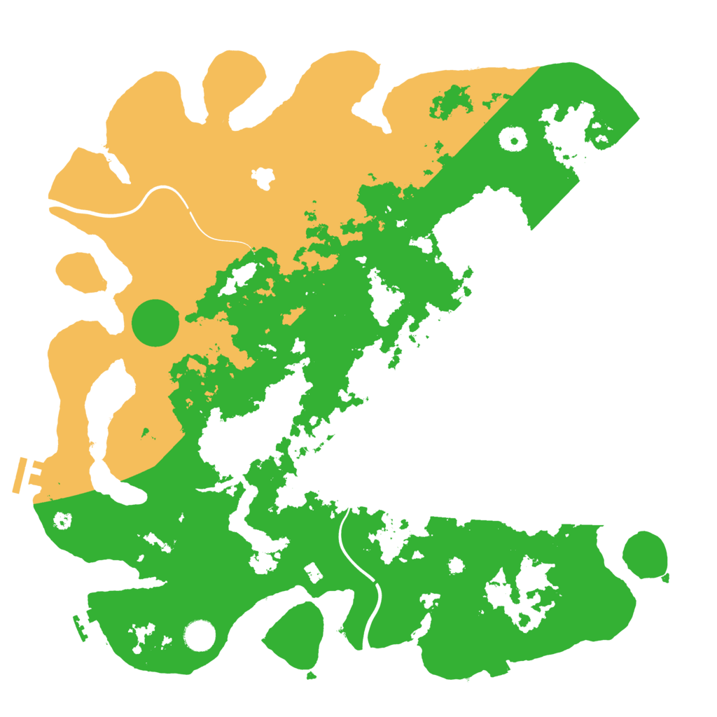 Biome Rust Map: Procedural Map, Size: 4000, Seed: 27460316