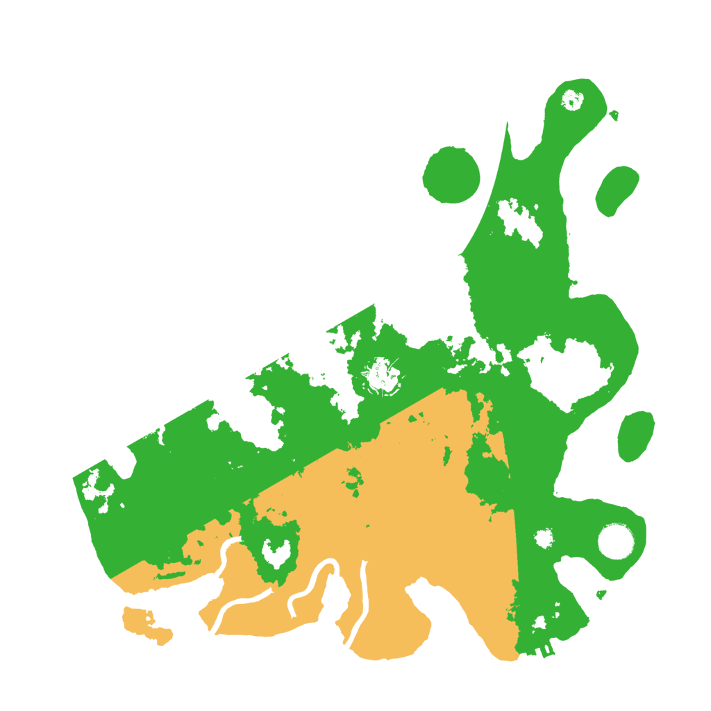 Biome Rust Map: Procedural Map, Size: 3500, Seed: 2121991