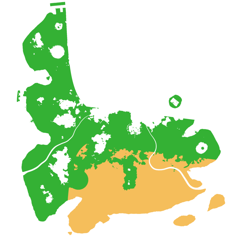 Biome Rust Map: Procedural Map, Size: 3300, Seed: 33010