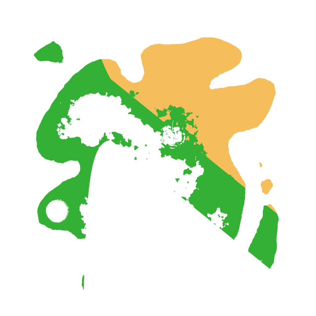 Biome Rust Map: Barren, Size: 2511, Seed: 500908292