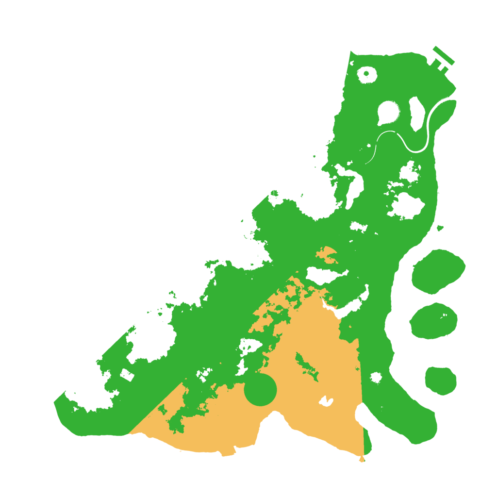 Biome Rust Map: Procedural Map, Size: 4000, Seed: 23499