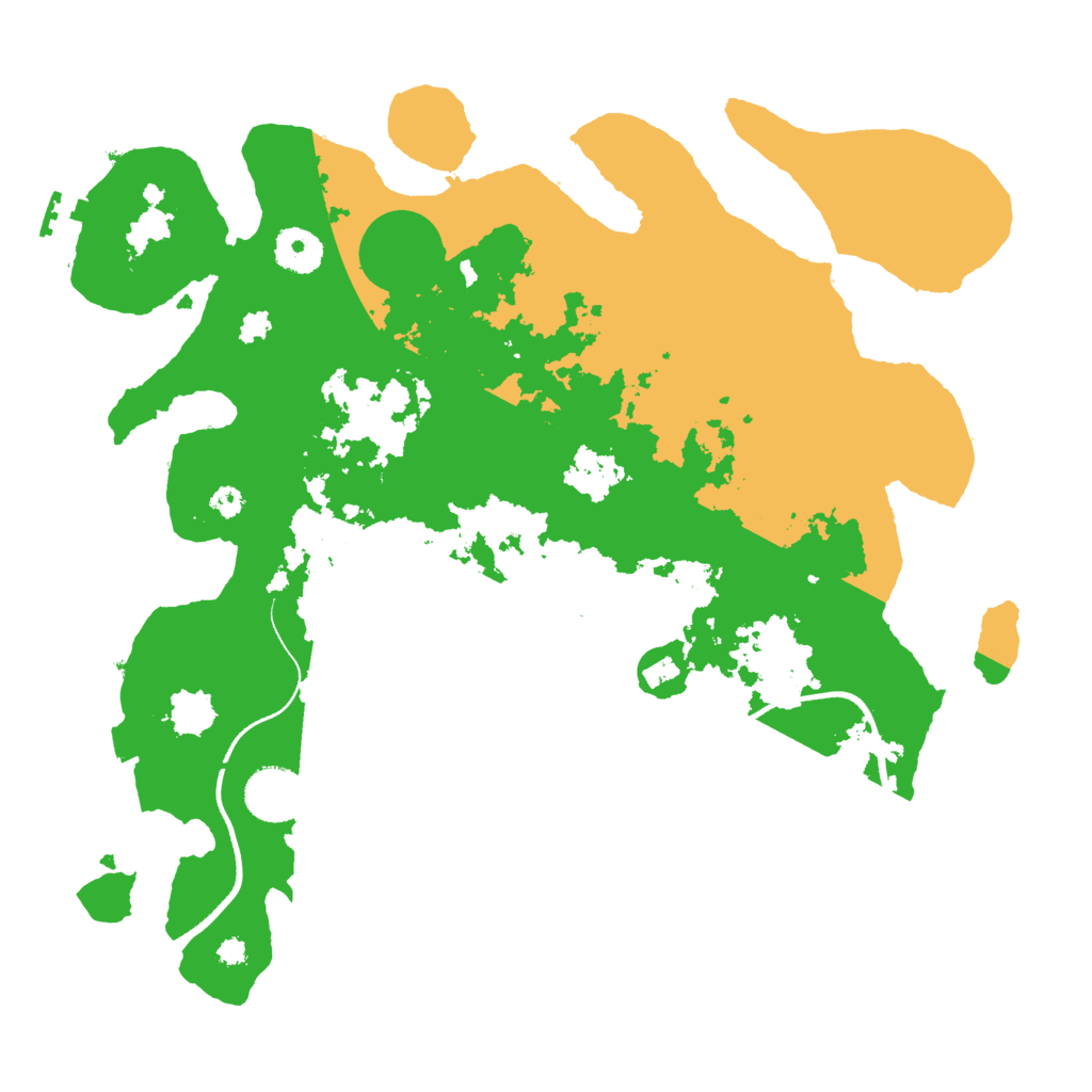 Biome Rust Map: Procedural Map, Size: 3500, Seed: 63232677