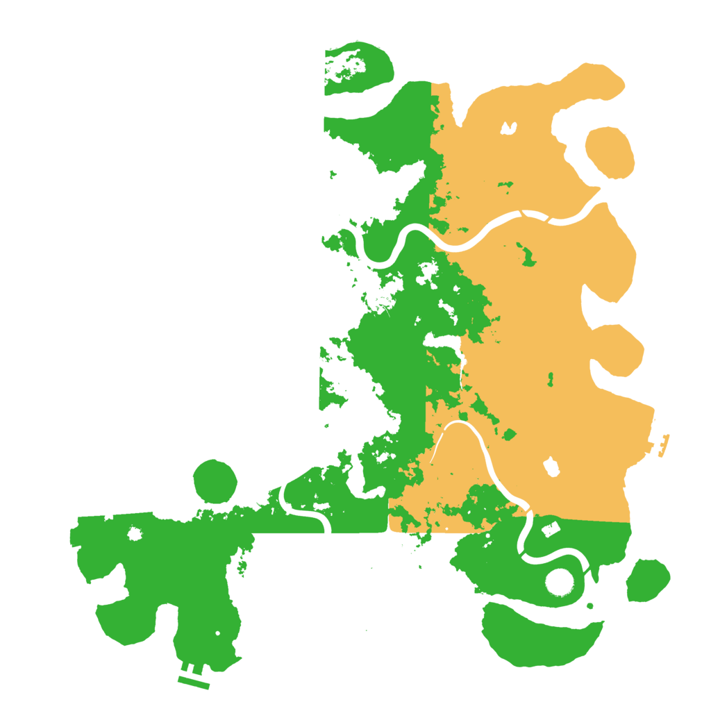 Biome Rust Map: Procedural Map, Size: 4500, Seed: 111082