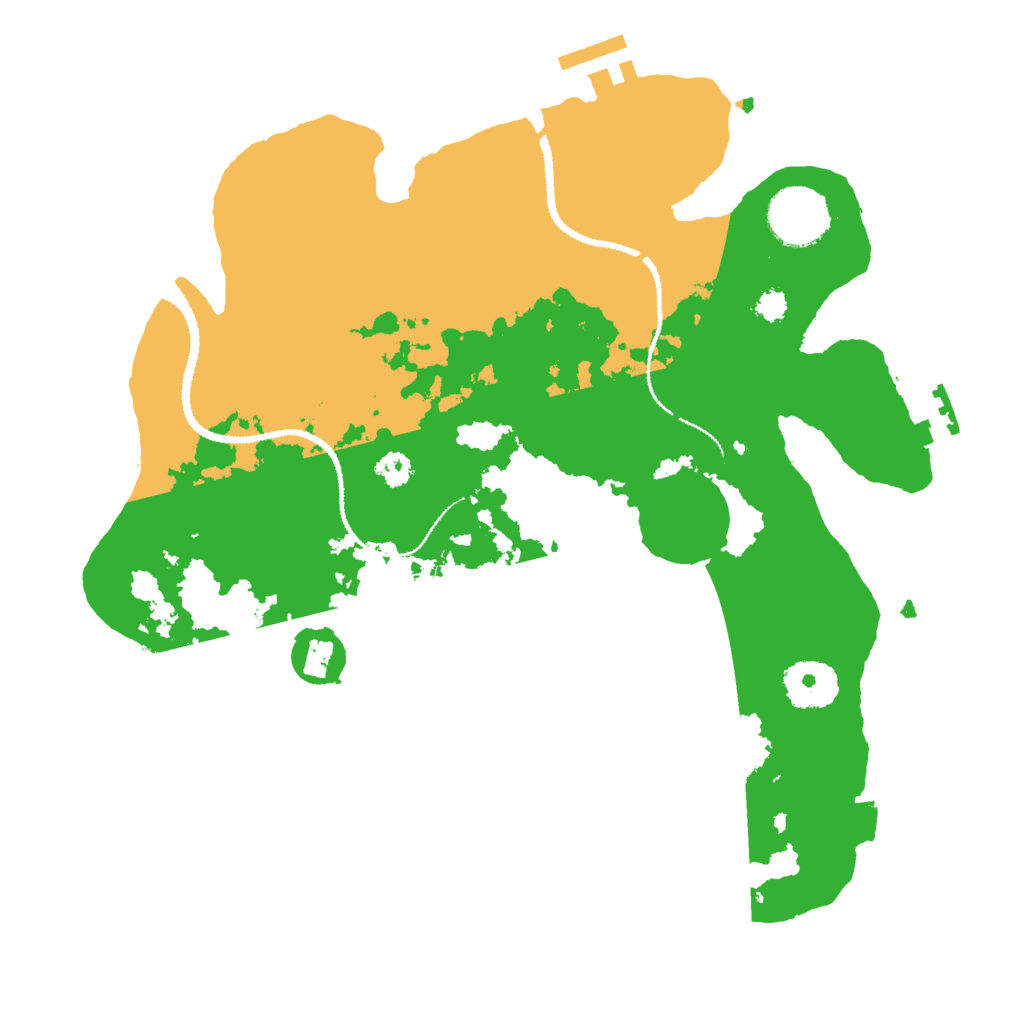 Biome Rust Map: Procedural Map, Size: 3000, Seed: 254478