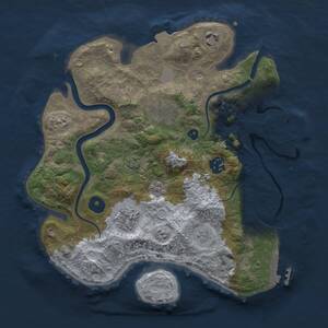 Thumbnail Rust Map: Procedural Map, Size: 3000, Seed: 254478, 11 Monuments