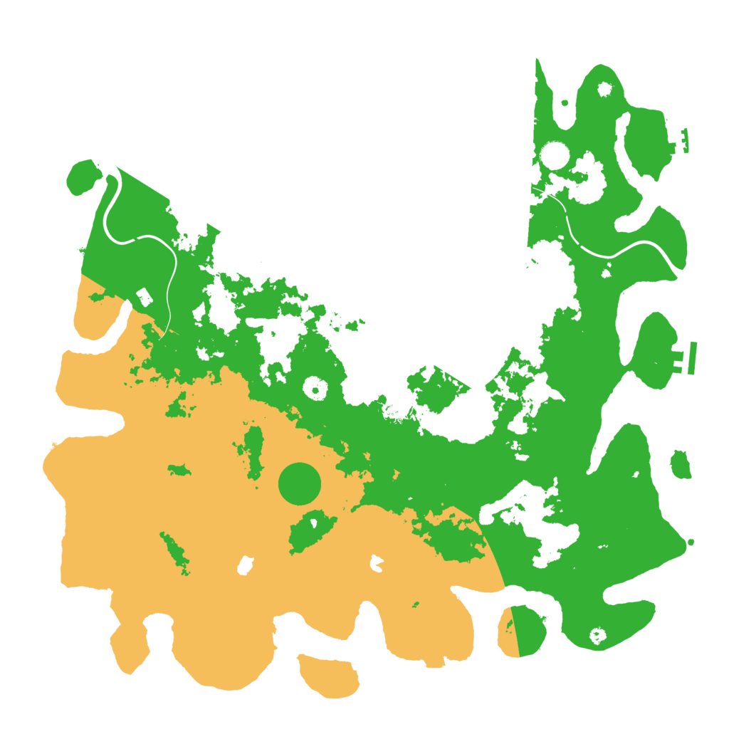 Biome Rust Map: Procedural Map, Size: 4500, Seed: 2021103129