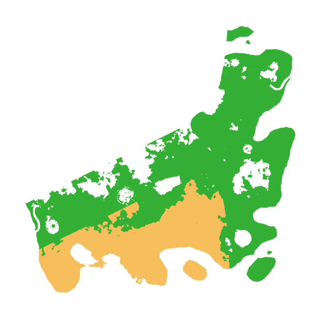 Biome Rust Map: Procedural Map, Size: 3500, Seed: 15063813