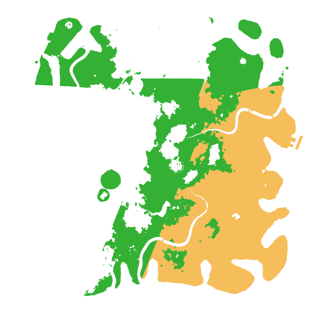 Biome Rust Map: Procedural Map, Size: 4400, Seed: 12345