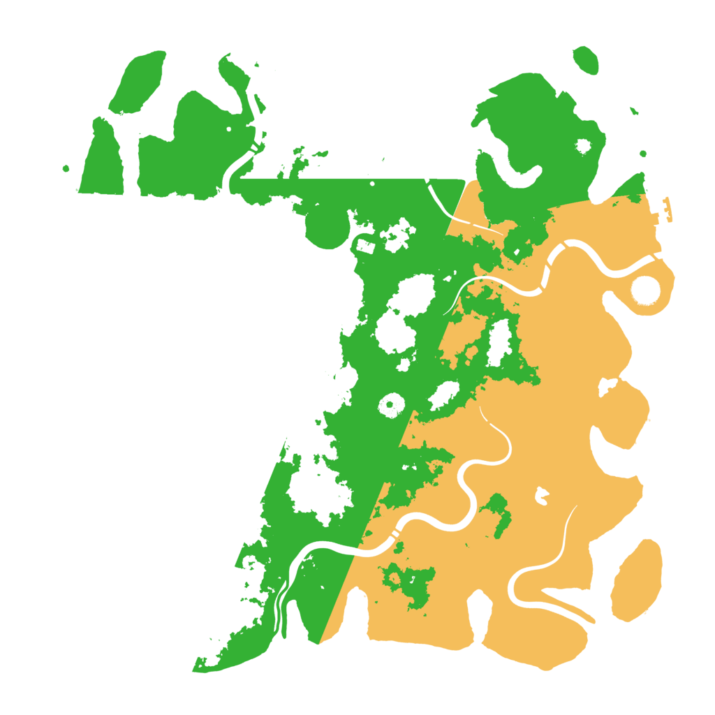 Biome Rust Map: Procedural Map, Size: 4300, Seed: 12345