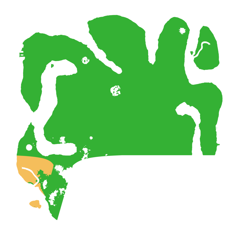 Biome Rust Map: Procedural Map, Size: 3500, Seed: 164072321