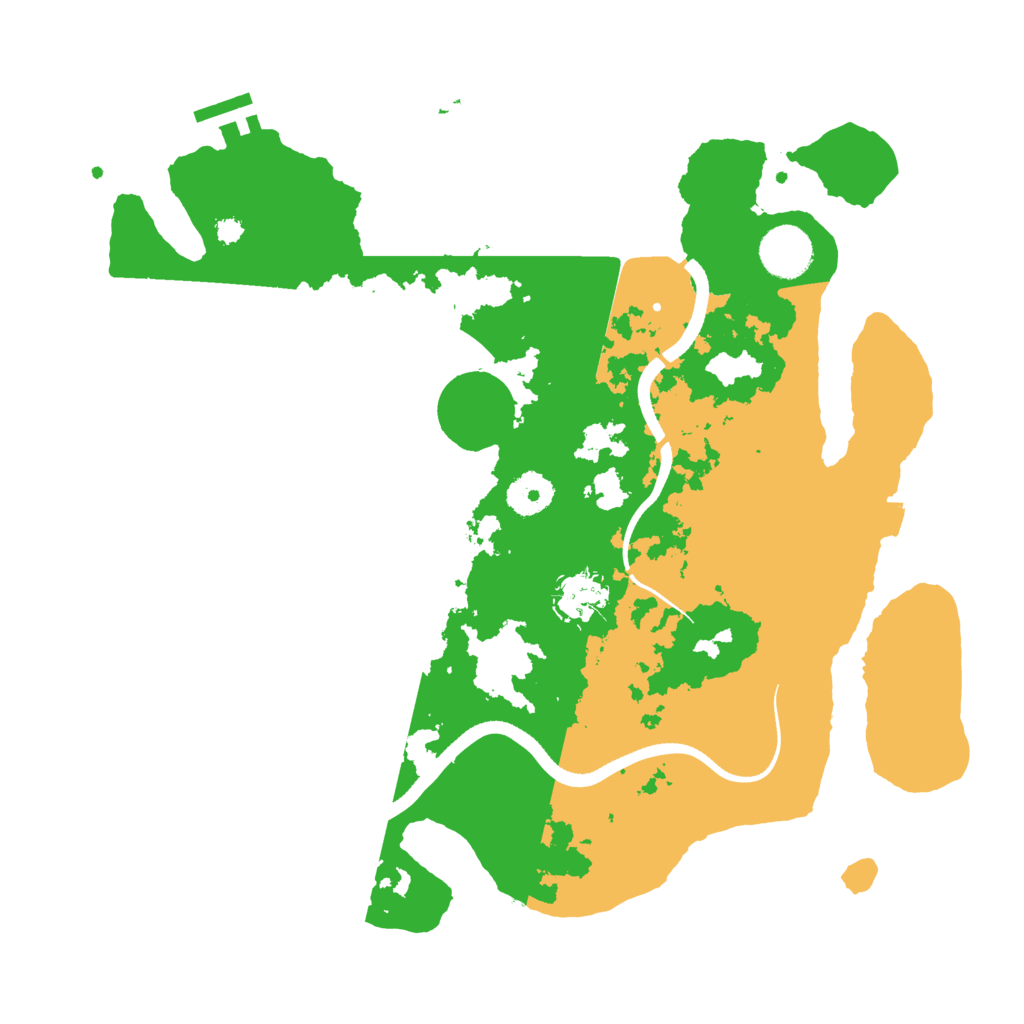 Biome Rust Map: Procedural Map, Size: 3500, Seed: 810128791