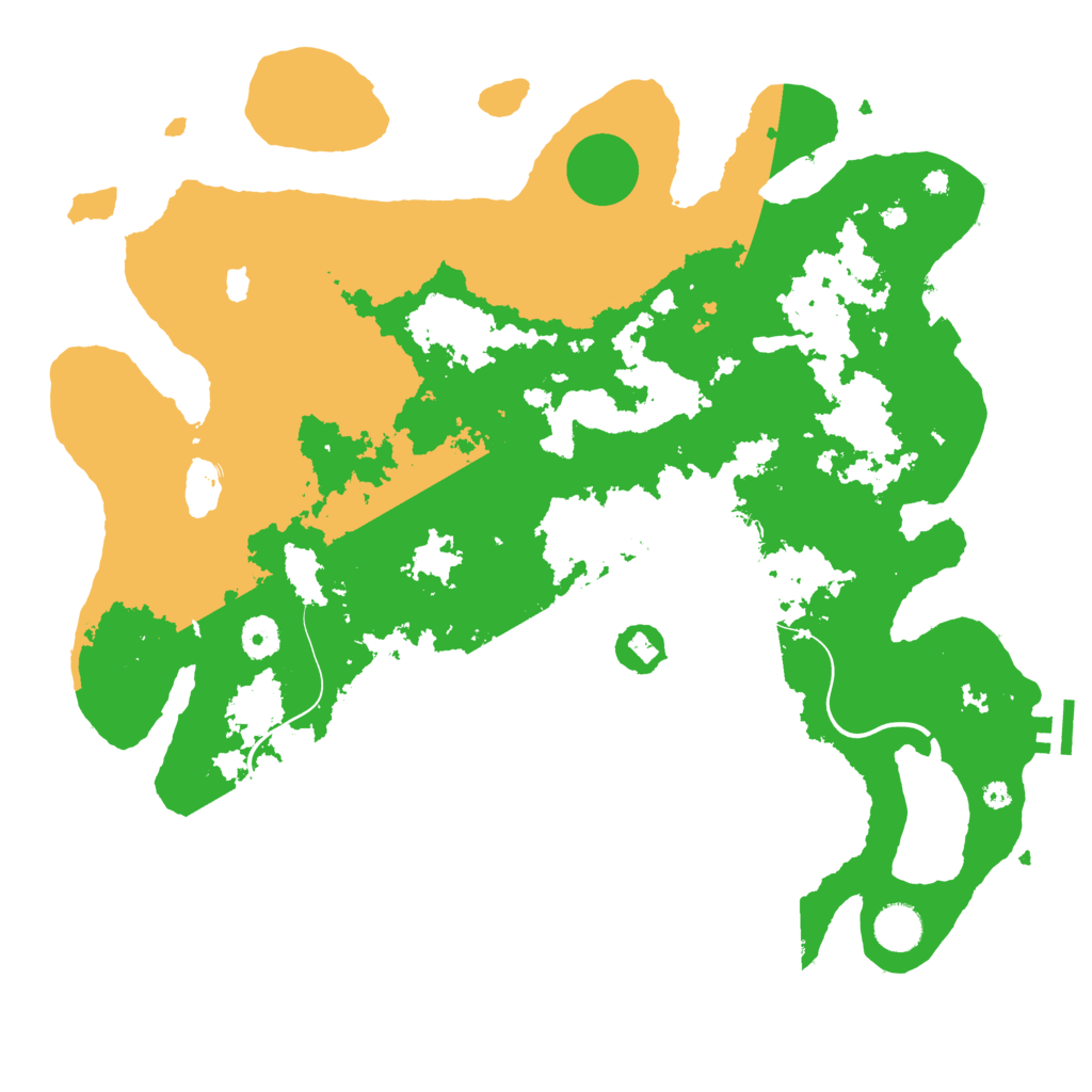 Biome Rust Map: Procedural Map, Size: 4000, Seed: 343425