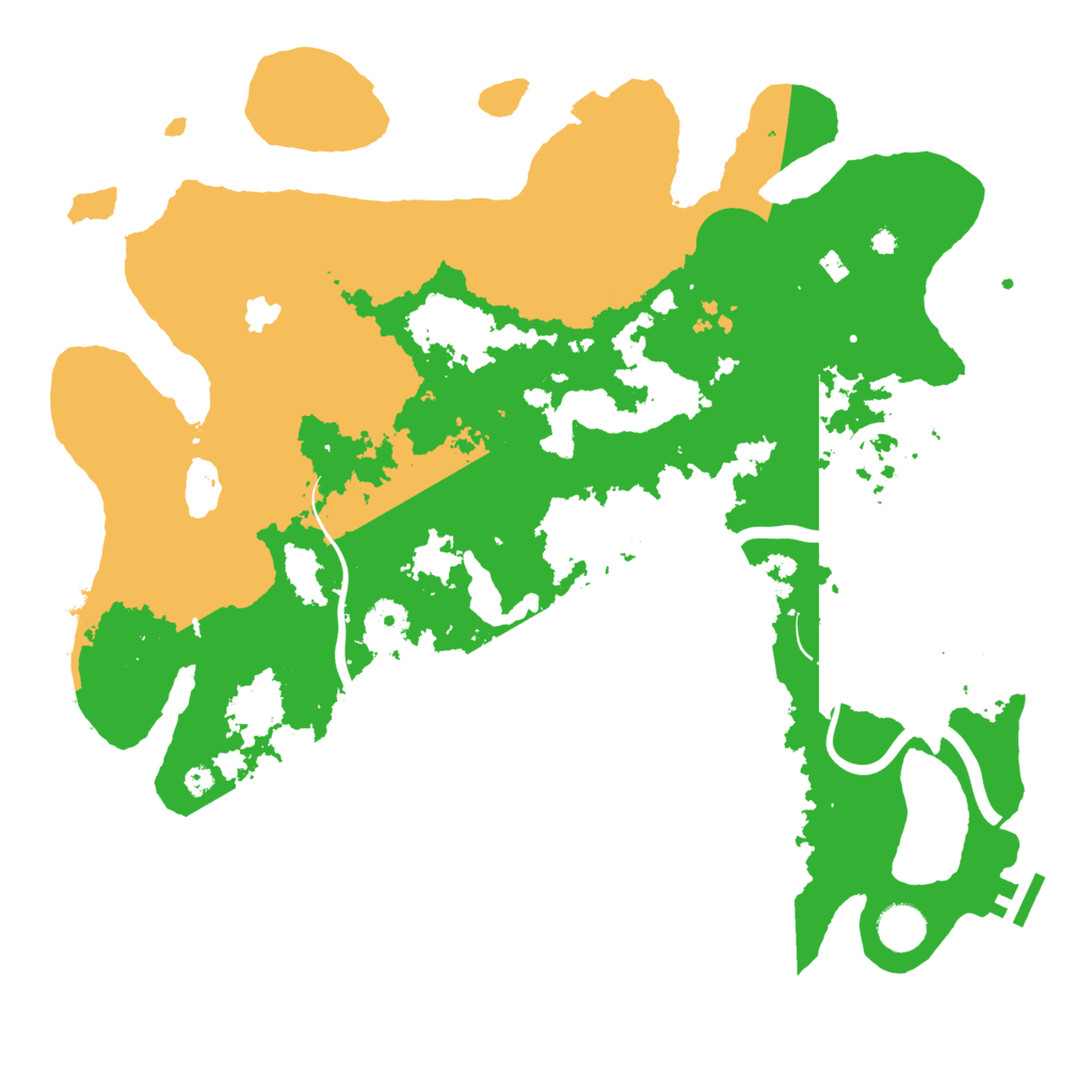 Biome Rust Map: Procedural Map, Size: 4000, Seed: 343425