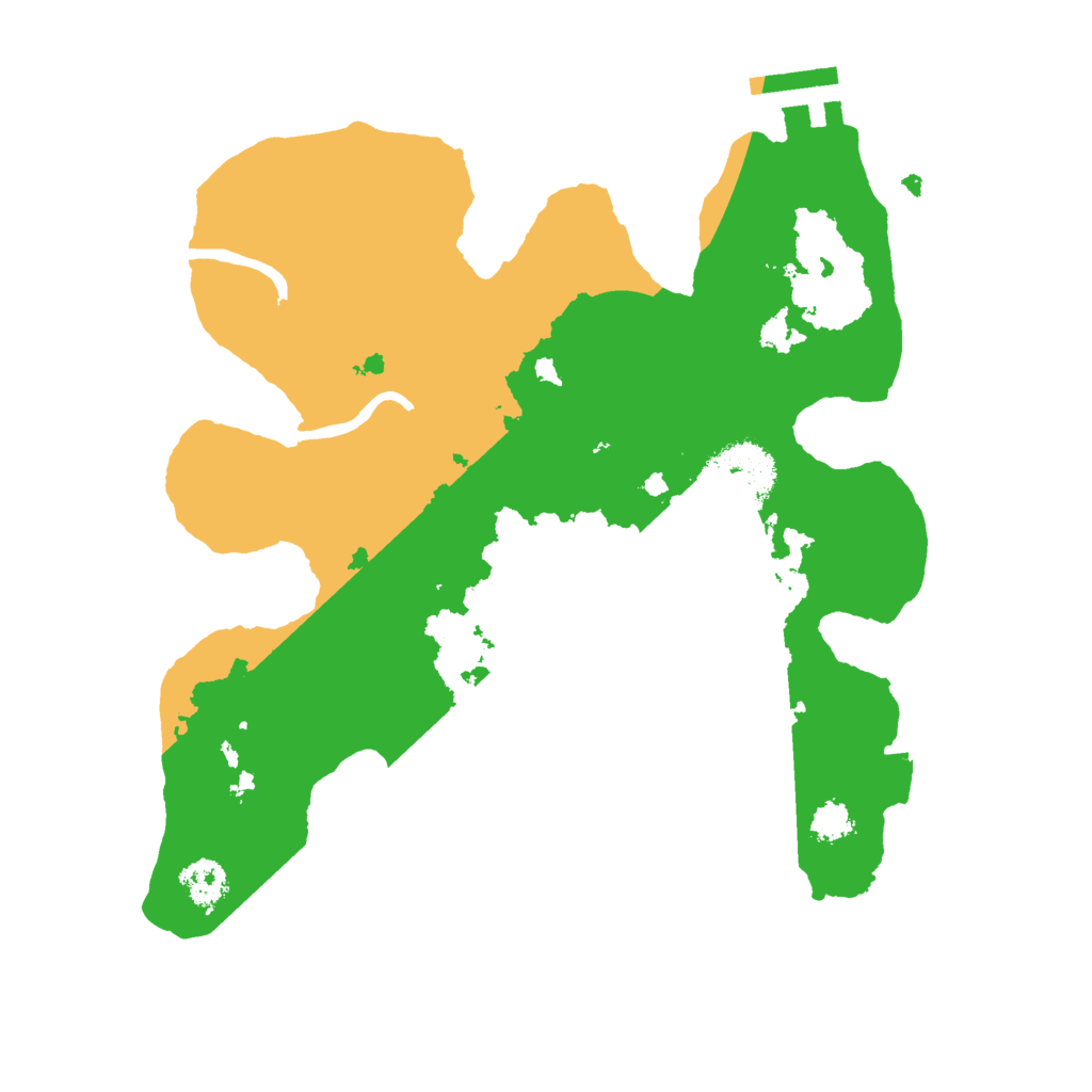 Biome Rust Map: Procedural Map, Size: 2500, Seed: 2427322