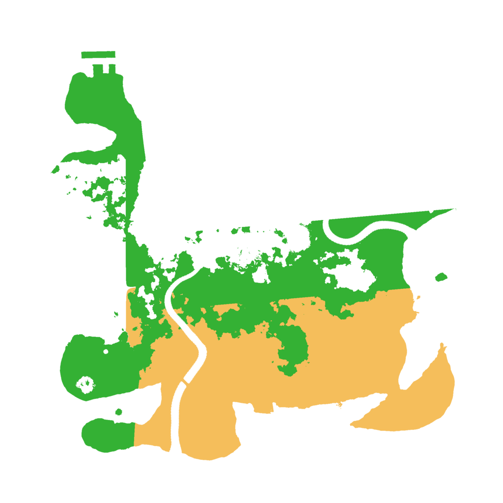 Biome Rust Map: Procedural Map, Size: 3000, Seed: 190633129