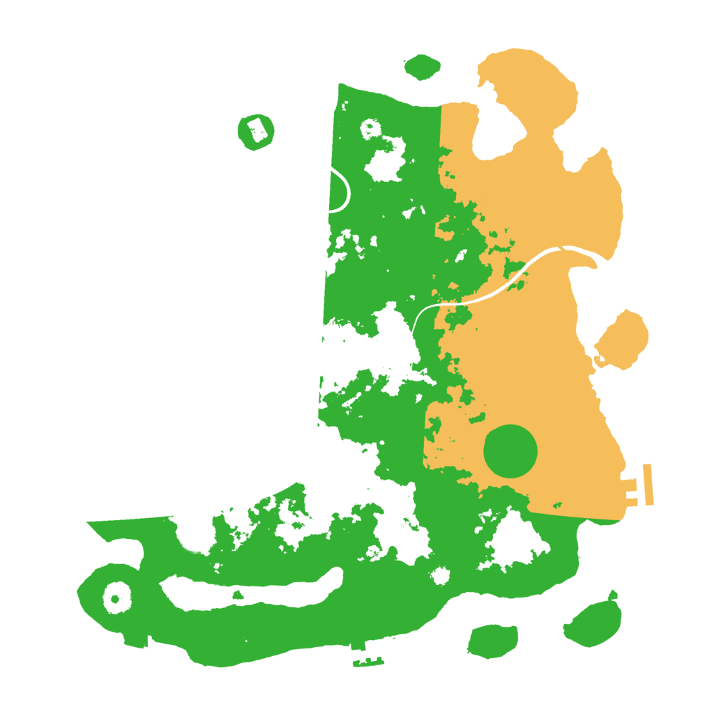 Biome Rust Map: Procedural Map, Size: 3500, Seed: 414605628