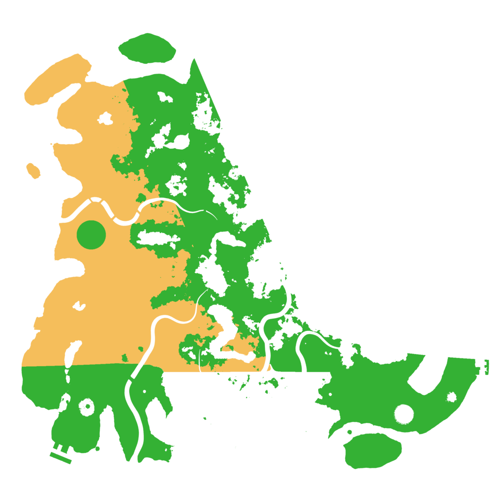 Biome Rust Map: Procedural Map, Size: 4500, Seed: 6557