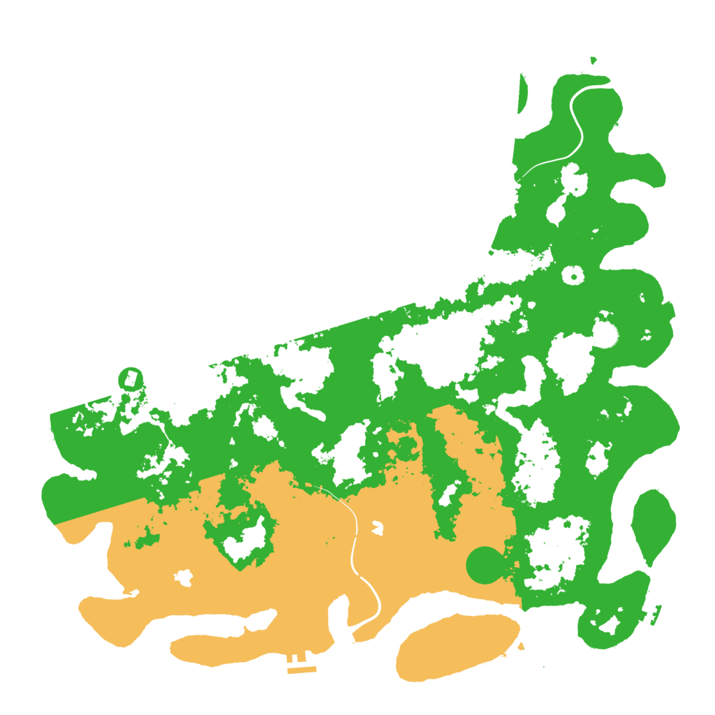 Biome Rust Map: Procedural Map, Size: 5000, Seed: 30497