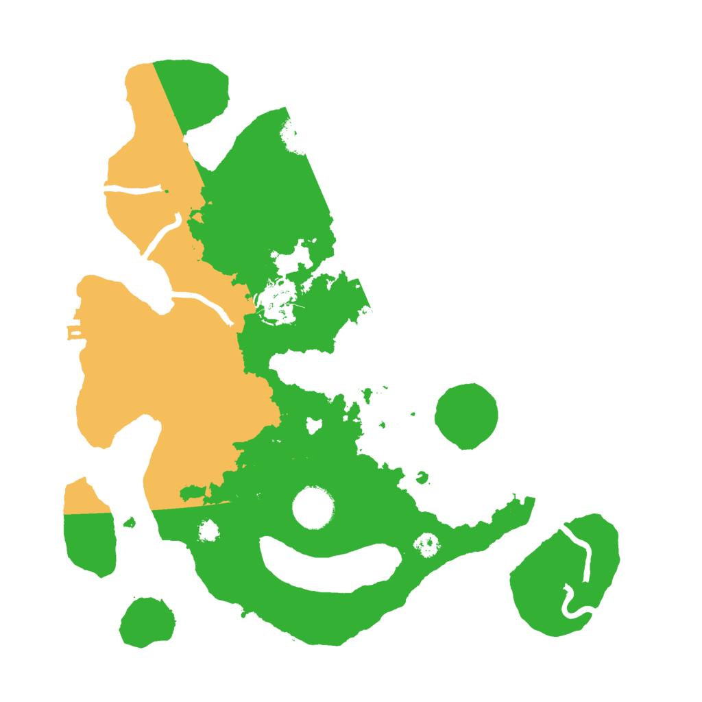 Biome Rust Map: Procedural Map, Size: 3000, Seed: 1028640429