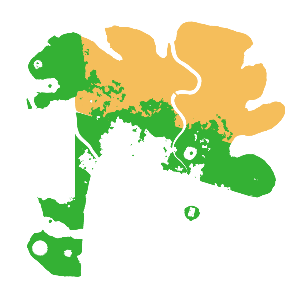 Biome Rust Map: Procedural Map, Size: 3500, Seed: 1955
