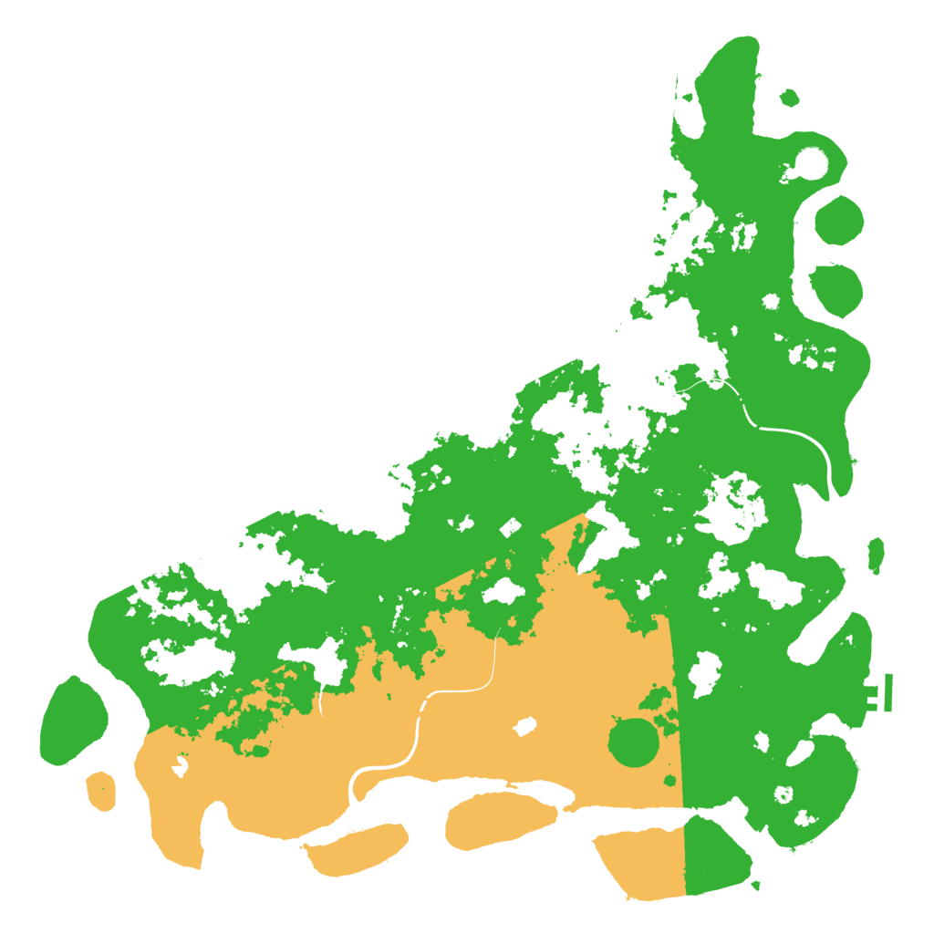Biome Rust Map: Procedural Map, Size: 5000, Seed: 764567