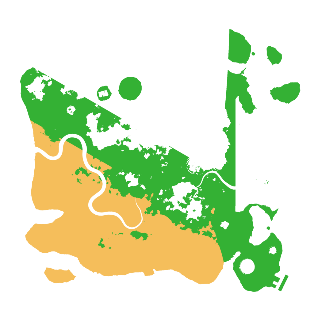 Biome Rust Map: Procedural Map, Size: 3700, Seed: 1664719834