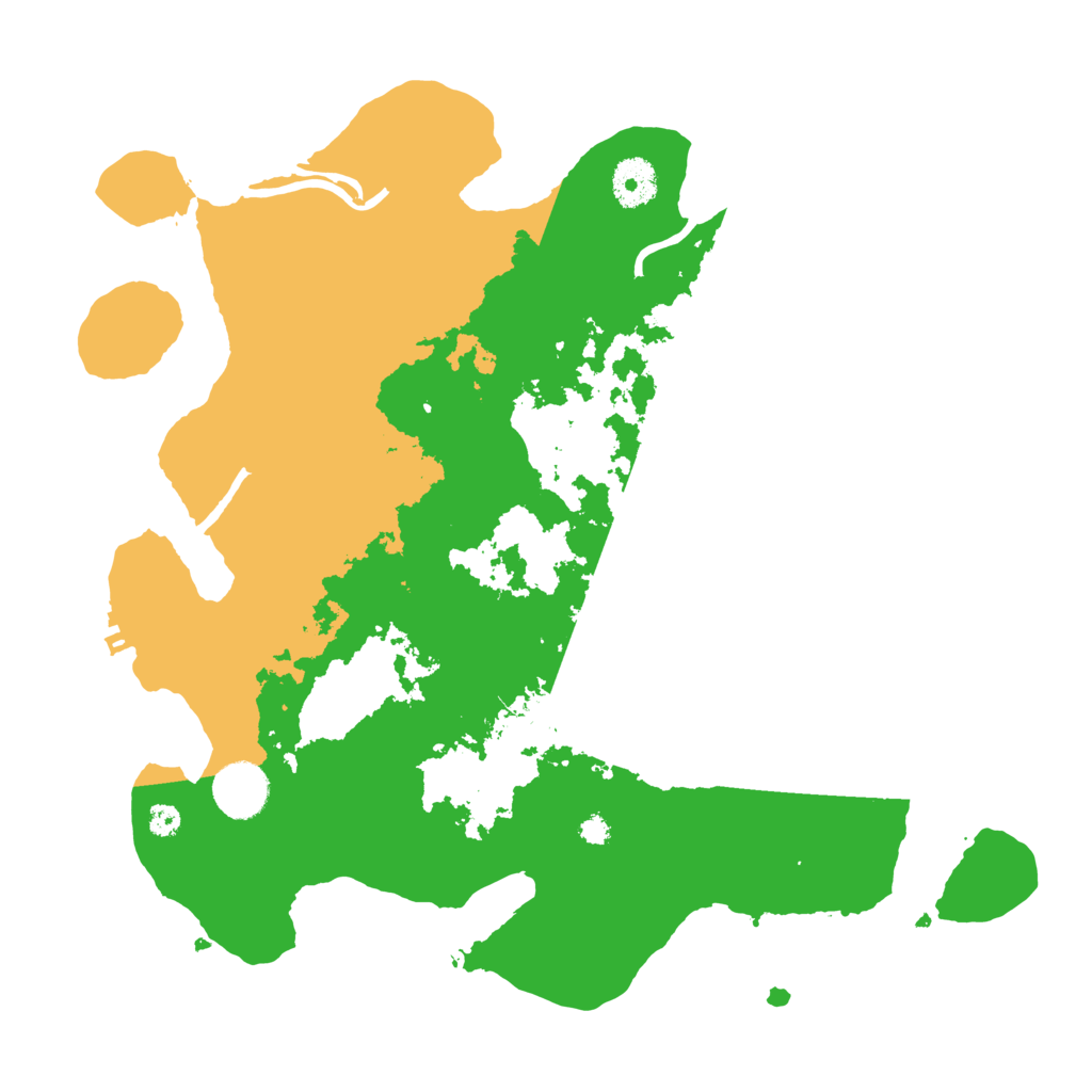 Biome Rust Map: Procedural Map, Size: 3500, Seed: 2009408812