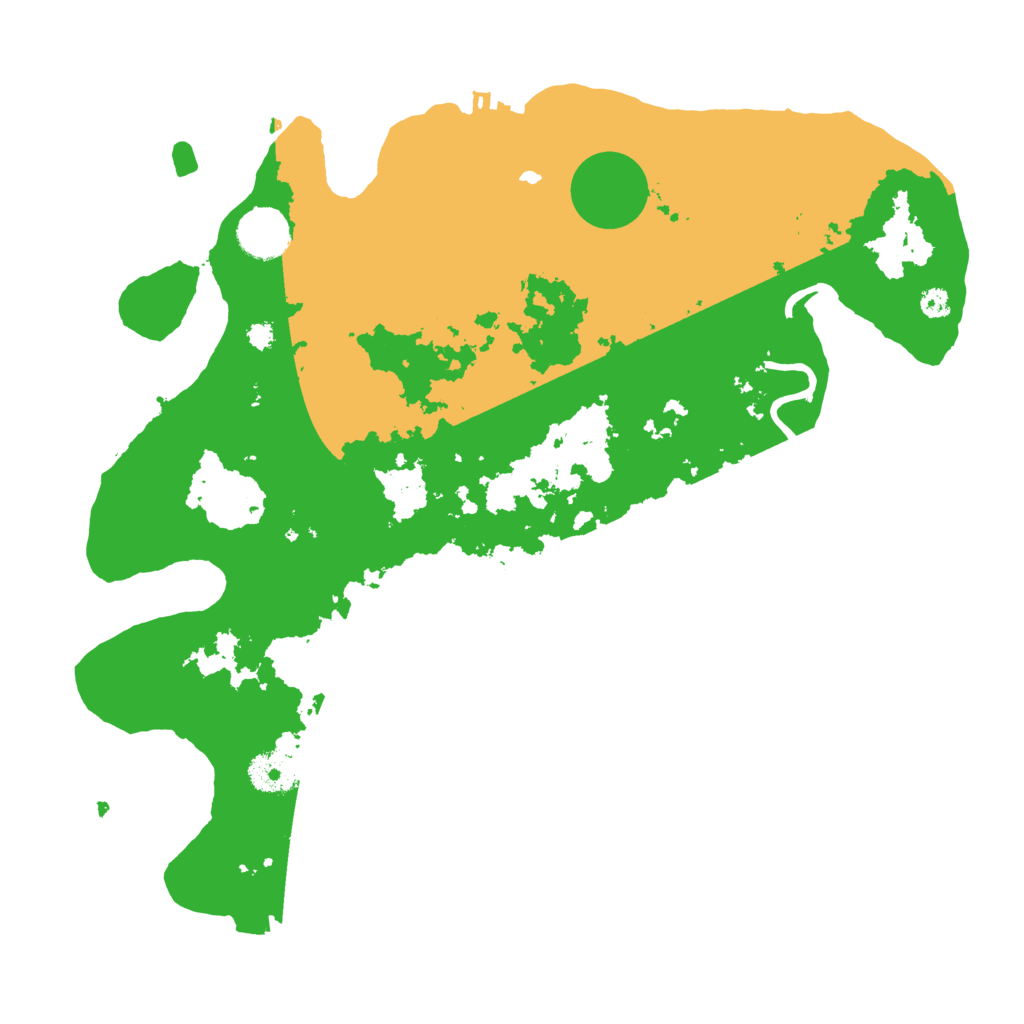 Biome Rust Map: Procedural Map, Size: 3500, Seed: 1045996