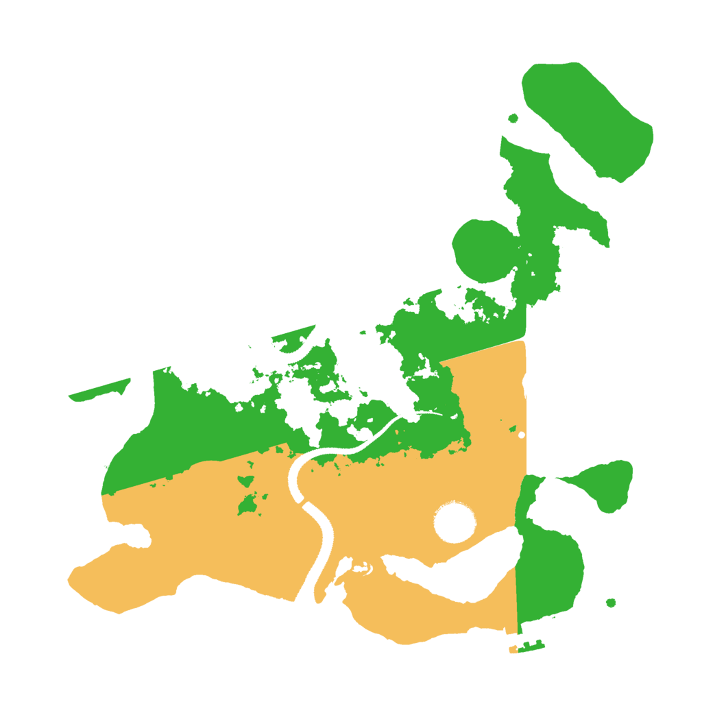 Biome Rust Map: Procedural Map, Size: 3000, Seed: 740736524