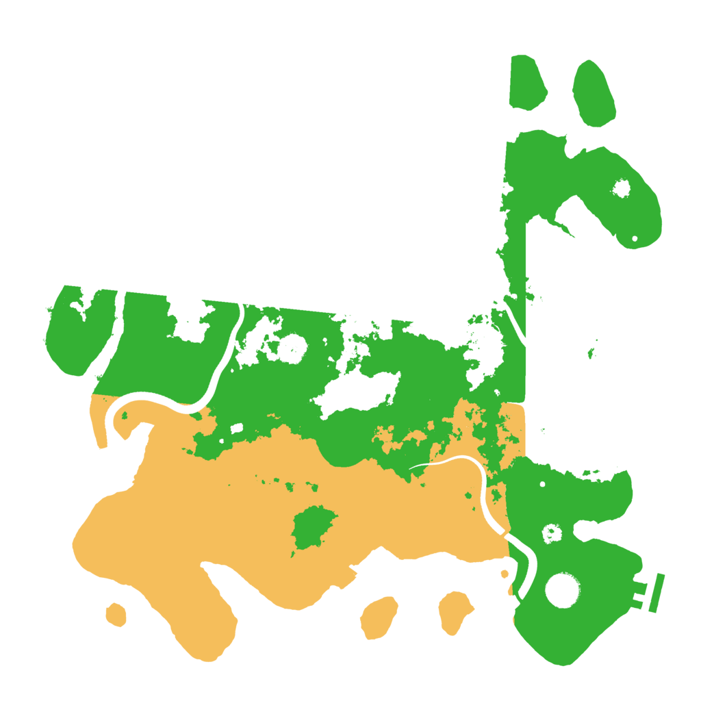 Biome Rust Map: Procedural Map, Size: 3600, Seed: 4733929