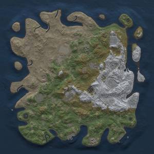 Rust Map: Procedural Map, Size: 4250, Seed: 4697, 19 Monuments