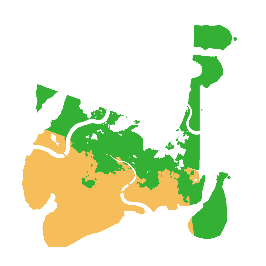 Biome Rust Map: Procedural Map, Size: 3000, Seed: 154954