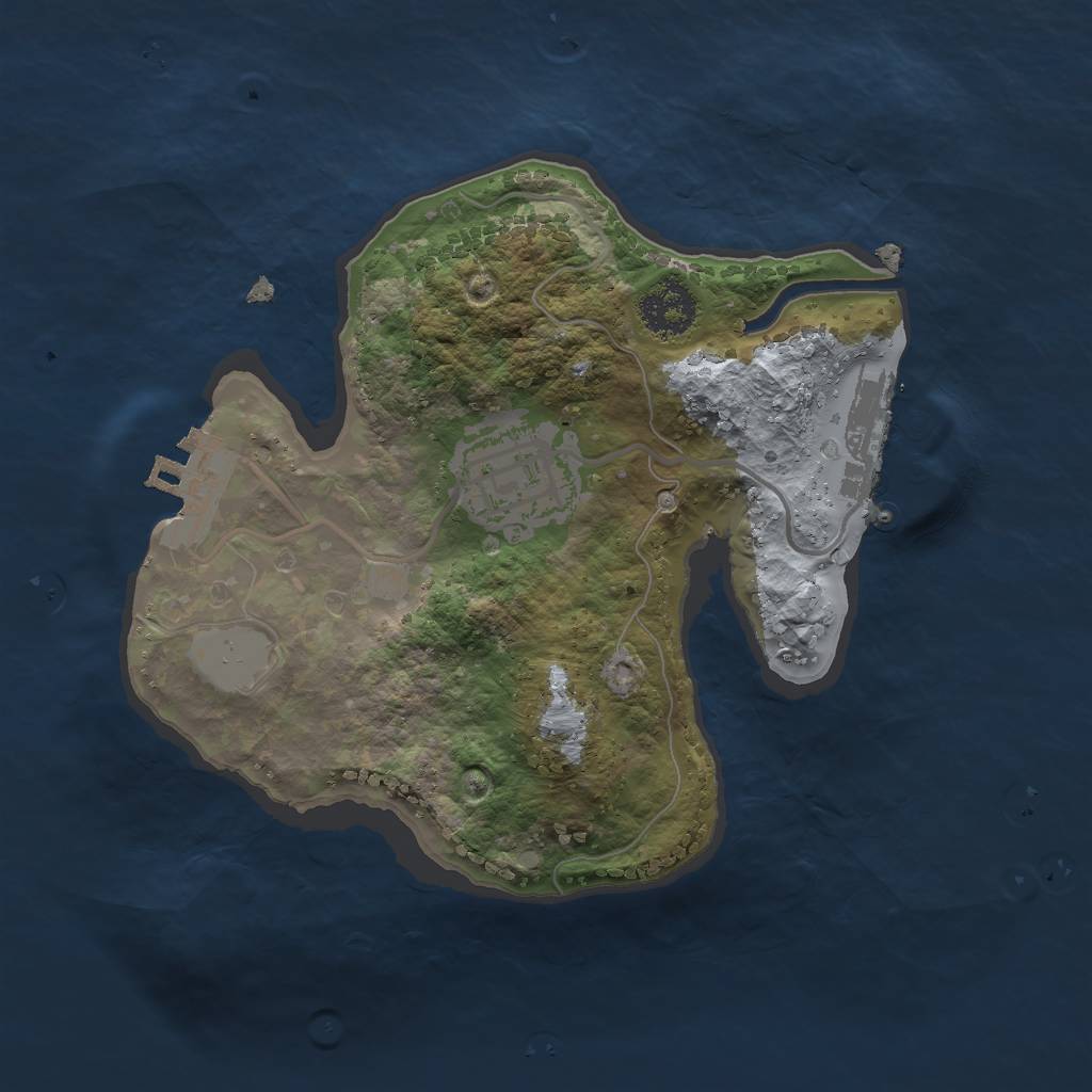 Rust Map: Procedural Map, Size: 2000, Seed: 956432820, 6 Monuments