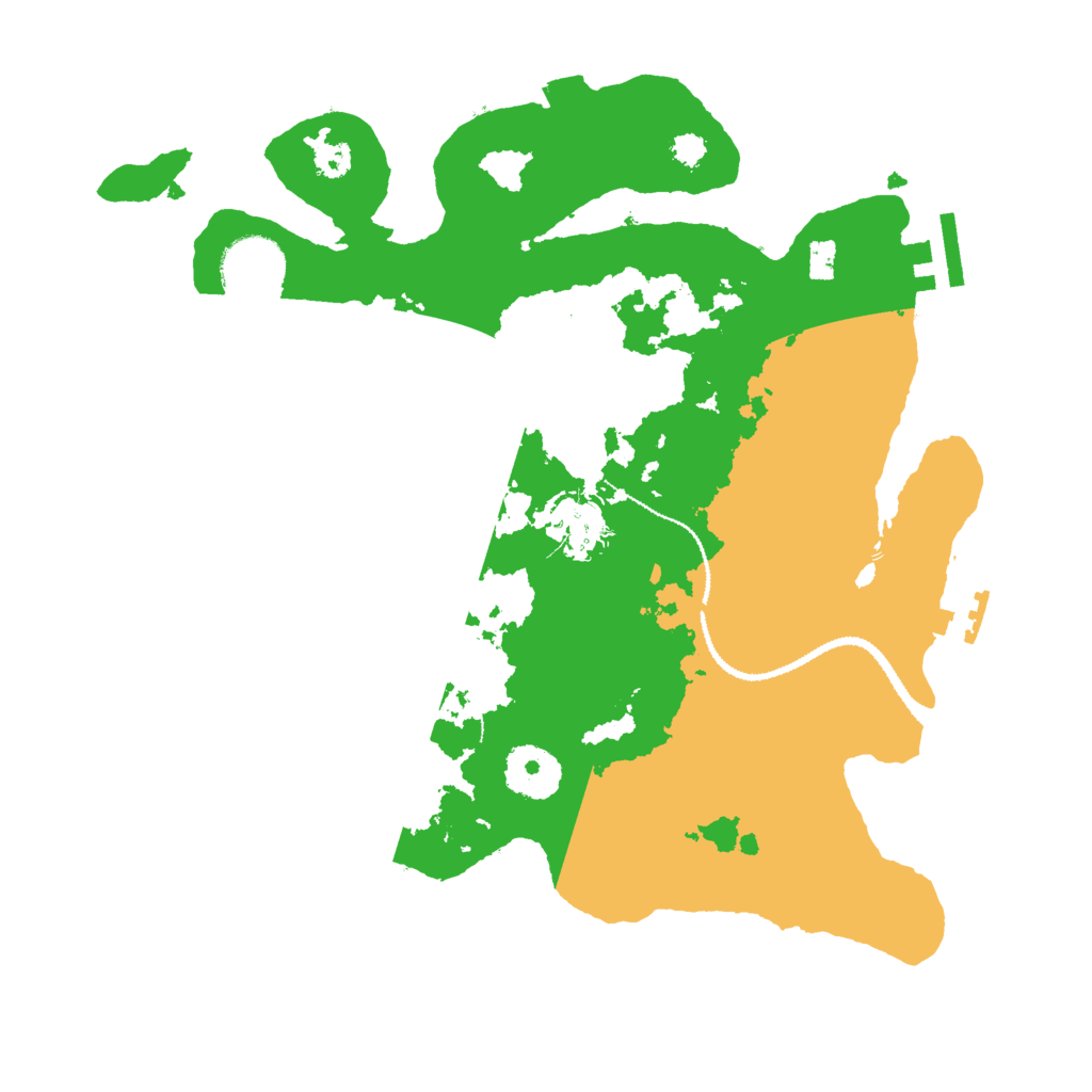 Biome Rust Map: Procedural Map, Size: 3000, Seed: 1225328629