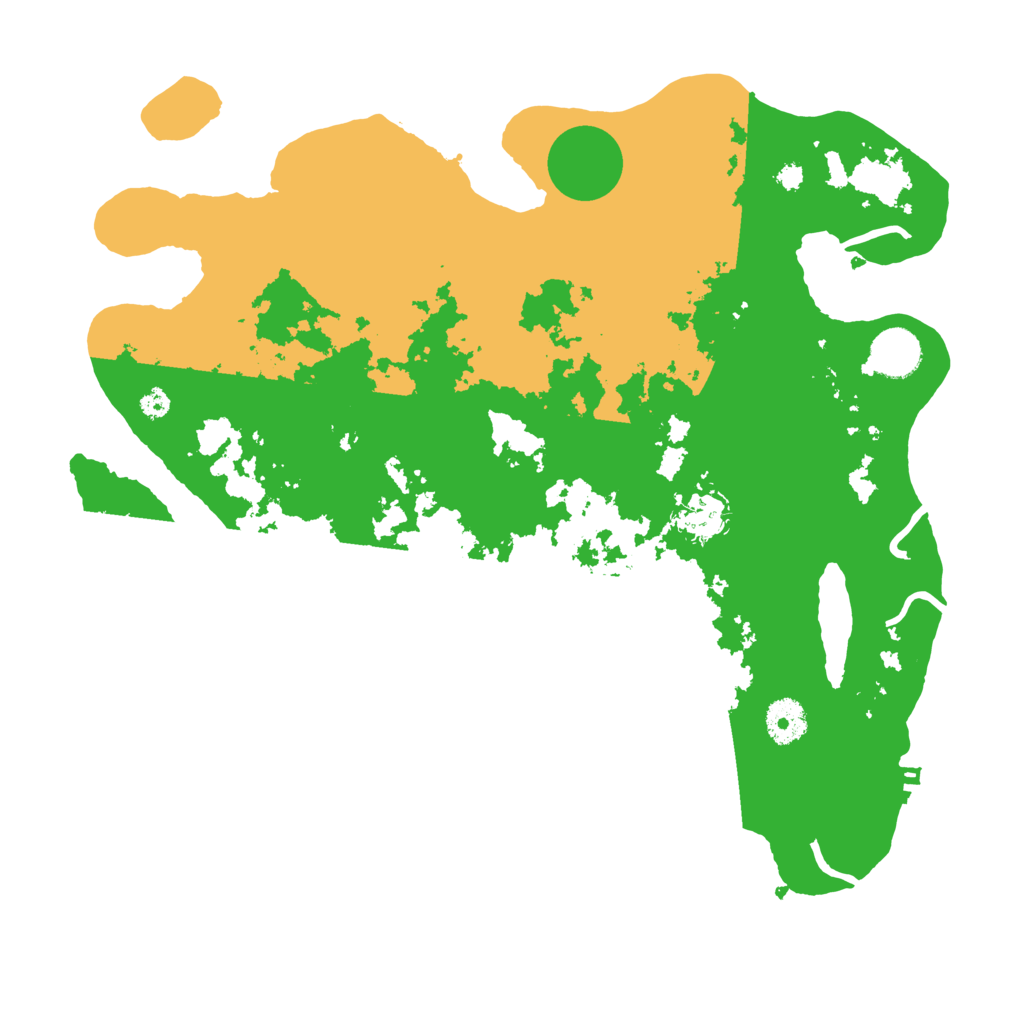 Biome Rust Map: Procedural Map, Size: 3600, Seed: 1595721040