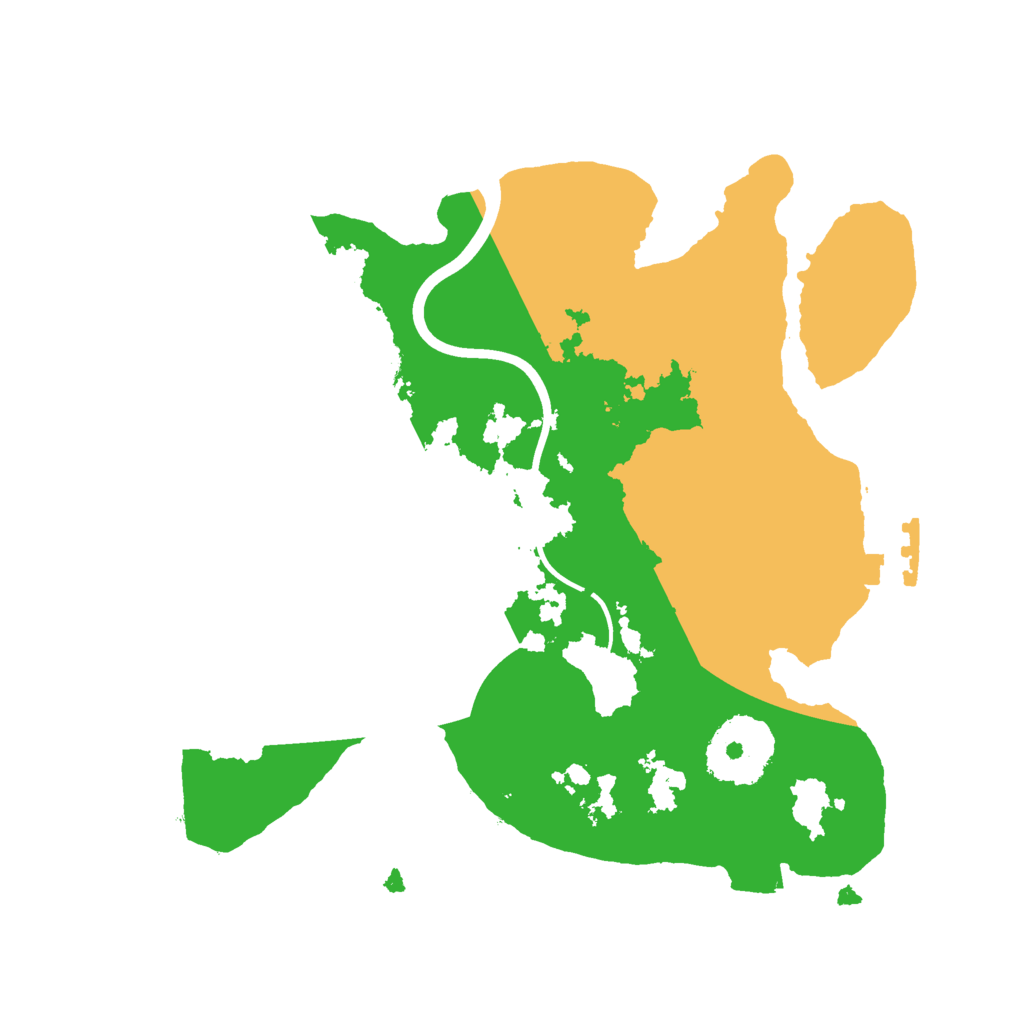 Biome Rust Map: Procedural Map, Size: 2300, Seed: 123456
