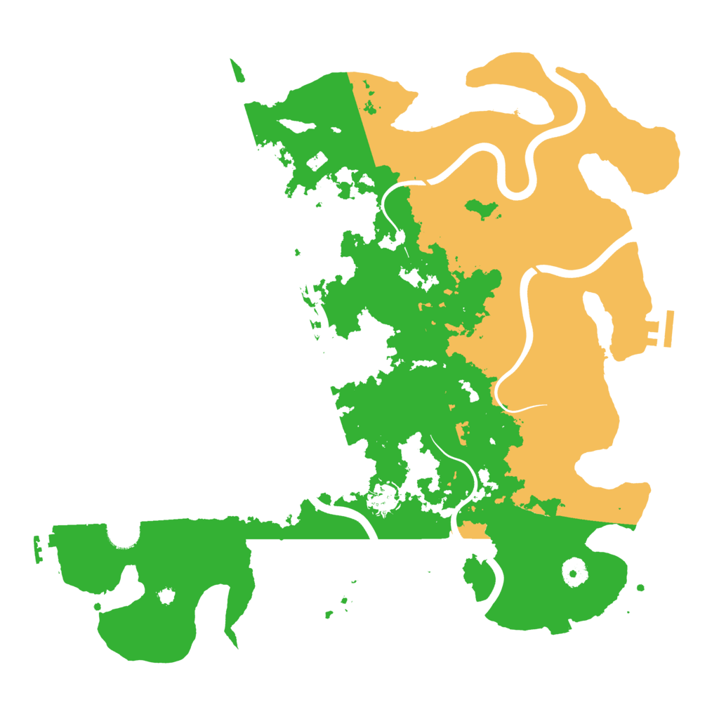 Biome Rust Map: Procedural Map, Size: 3950, Seed: 698505191