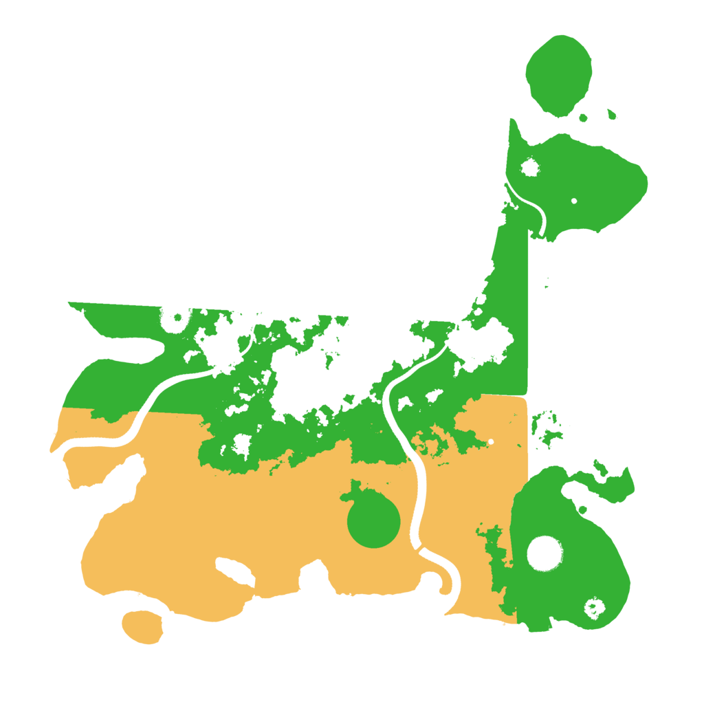 Biome Rust Map: Procedural Map, Size: 3500, Seed: 102415477