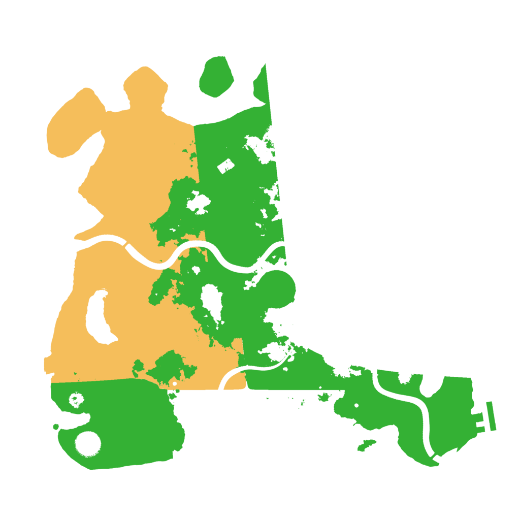 Biome Rust Map: Procedural Map, Size: 3600, Seed: 1804704793