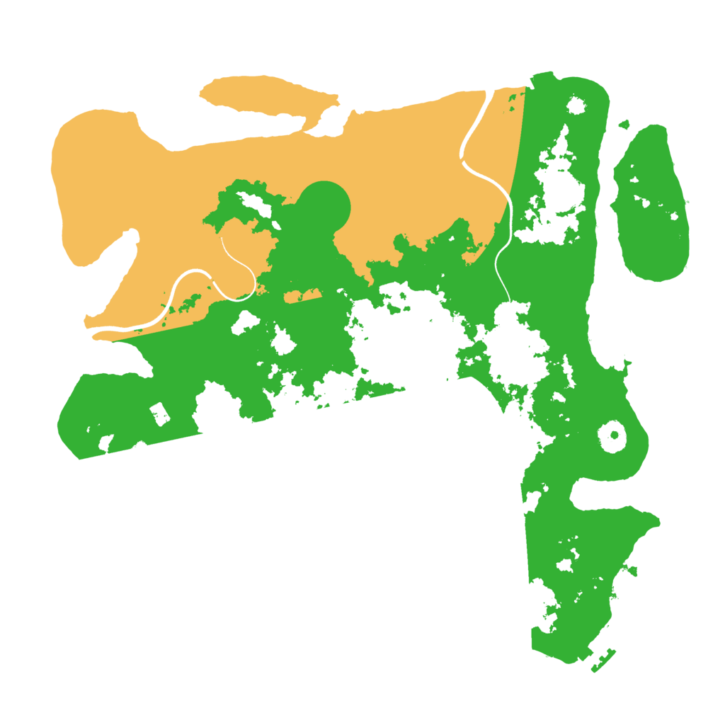 Biome Rust Map: Procedural Map, Size: 3600, Seed: 1191282296
